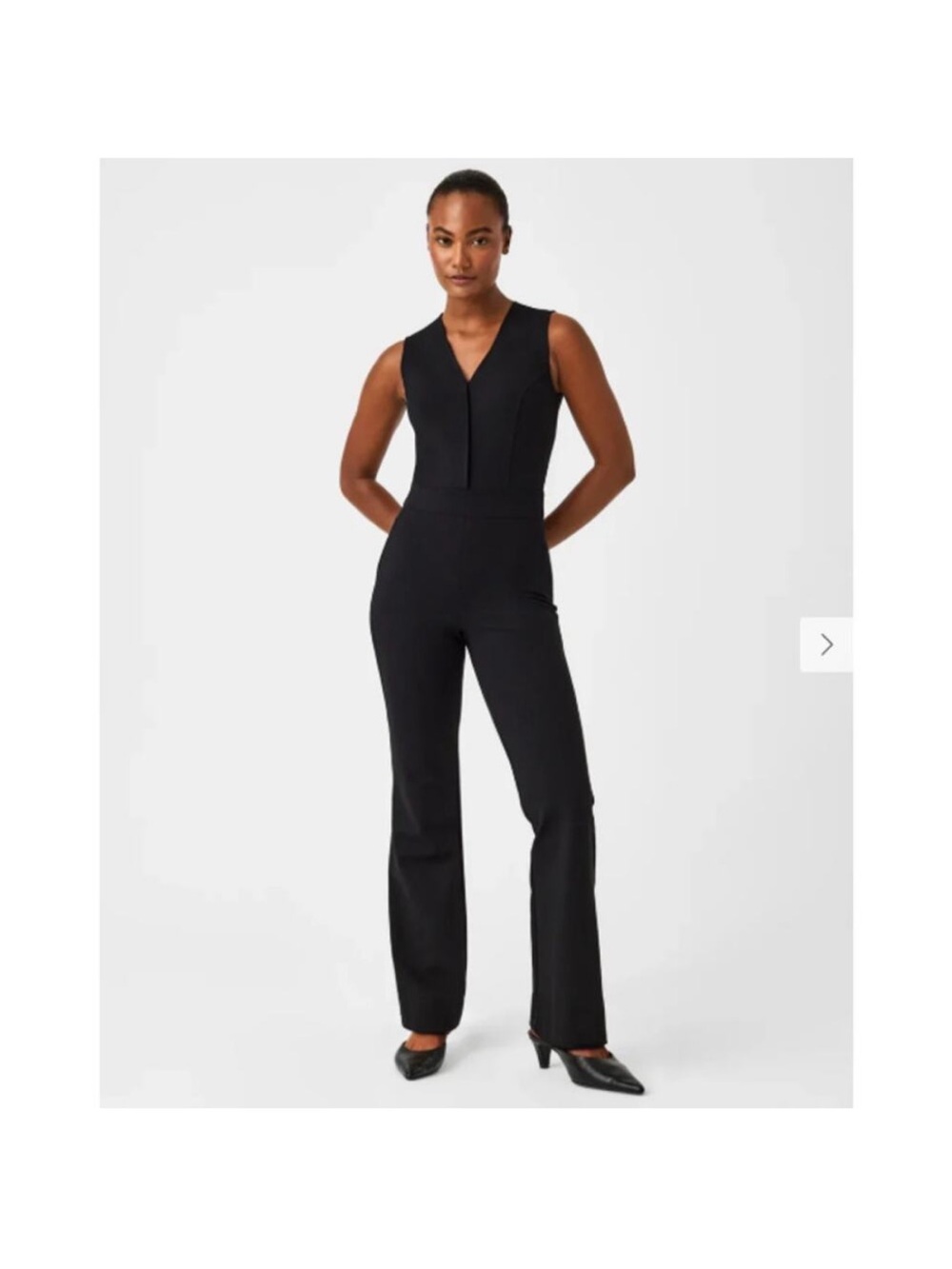 Spanx “The Perfect” V-Neck Black Jumpsuit for Women